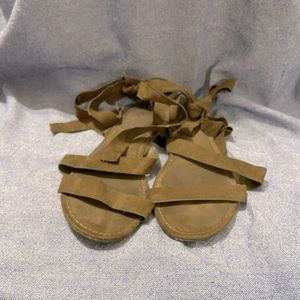 Boho Ankle Tie Sandals